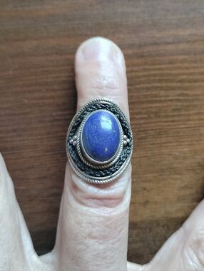 Vintage Sterling Silver Lapis Lazuli Ring